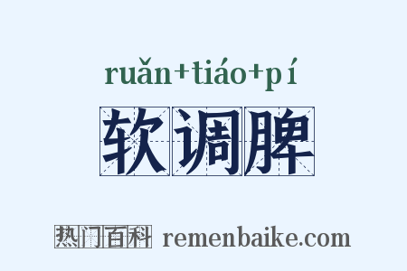 软调脾是什么意思的图片